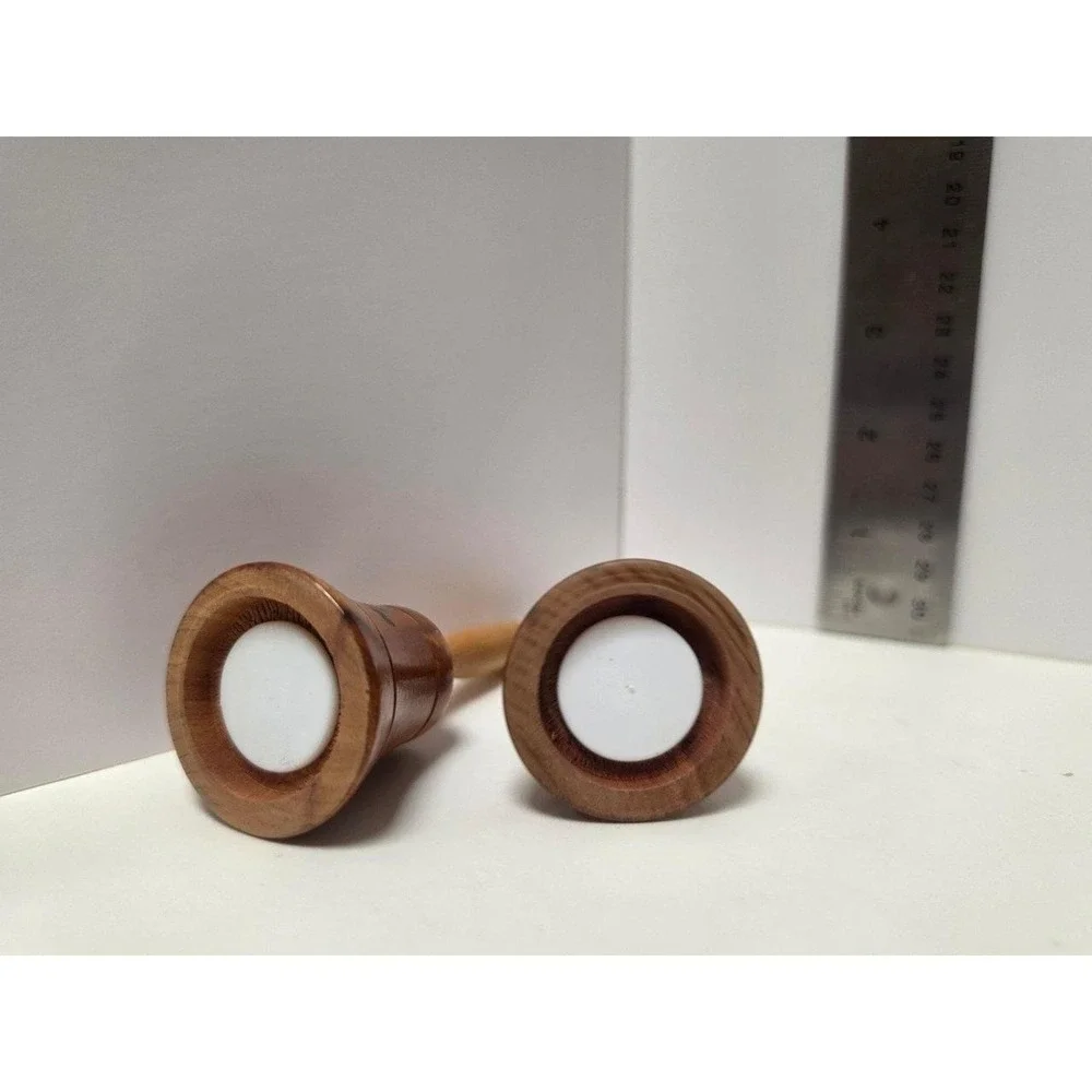 vintage‎ wooden bell-shaped salt and pepper shaker souvenirs from Natural Bridge